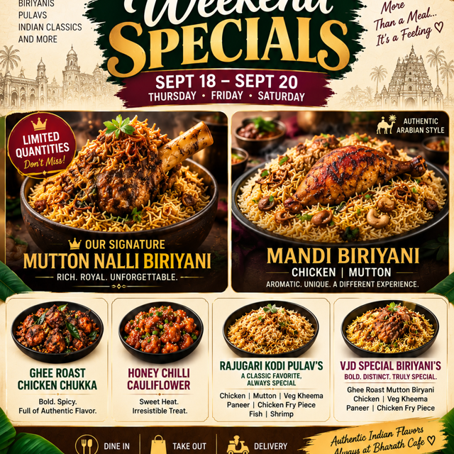 Weekend Specials