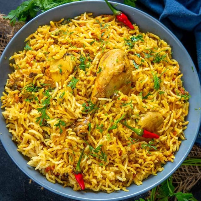 Khuska Chicken Pulav.