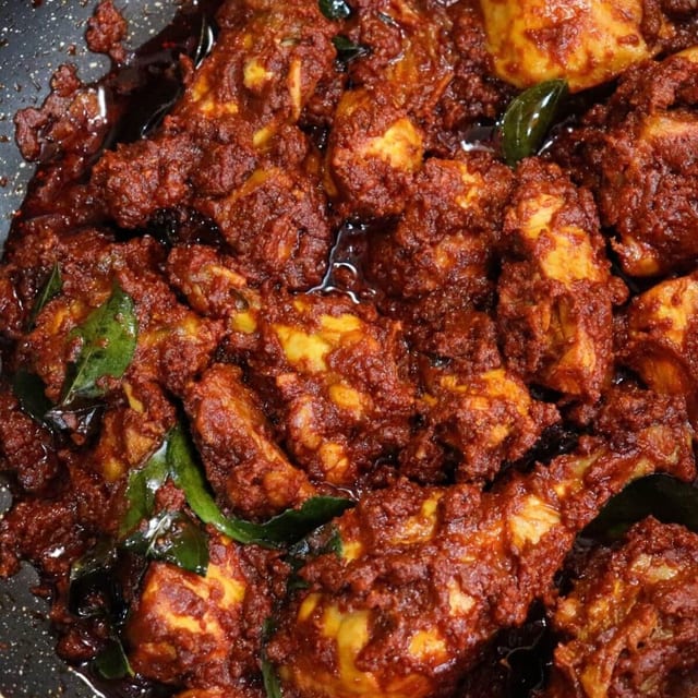 Ghee Roast Chicken Sukka.