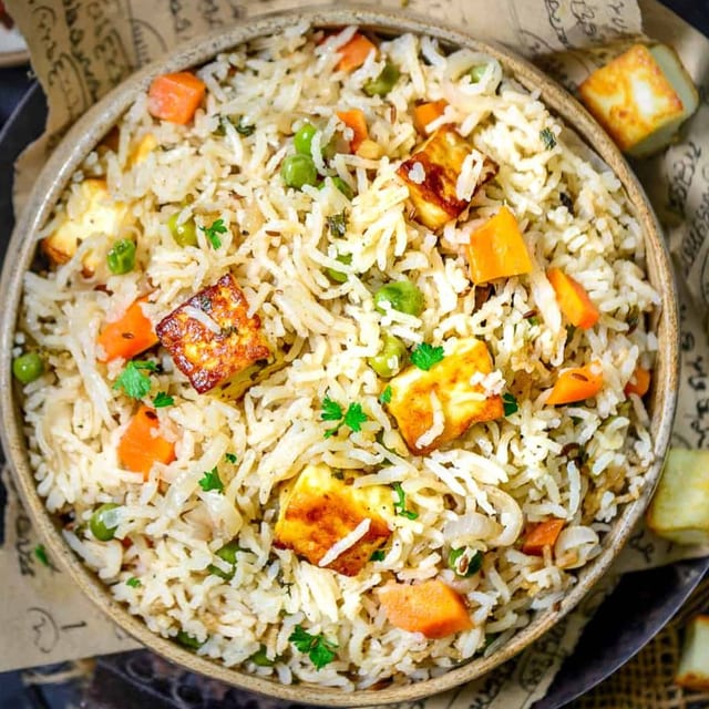 Khuska Paneer Pulav.