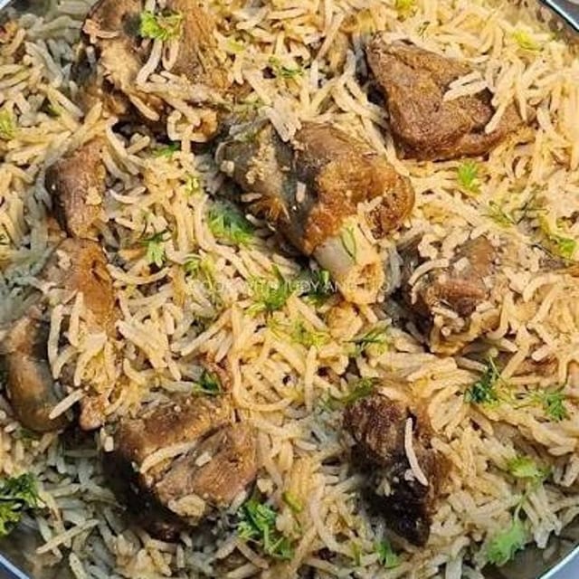 Gongura Mutton Pulav.