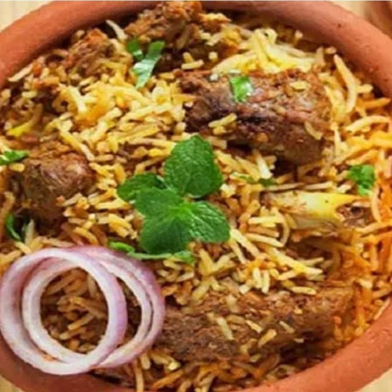 Delicious Goat Biryani Awaits