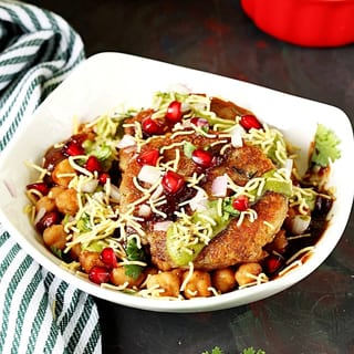 Veggie Tikki Chaat (Vegan, Gluten Free)