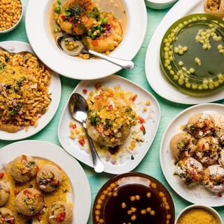 Mumbai Mix (Paani Puri, Bhel Puri, Samosa Chaat)