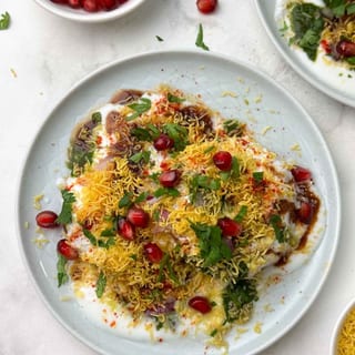 Aloo Tikki Chaat (Vegan, Gluten Free)